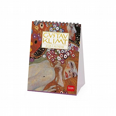 Μηνιαίο Επιτραπέζιο Ημερολόγιο 2026 Σπιράλ - Gustav Klimt (12x14.5) - Legami