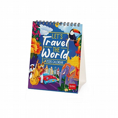 Μηνιαίο Επιτραπέζιο Ημερολόγιο 2026 Σπιράλ - Let's Travel the World (12x14.5) - Legami Μηνιαίο Επιτραπέζιο Ημερολόγιο 2026 Σπιράλ - Let's Travel the World (12x14.5) - Legami