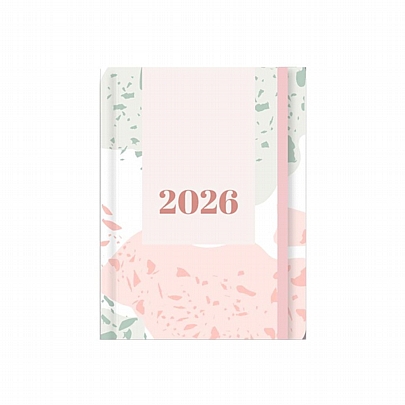 Ημερήσιο Ημερολόγιο με λάστιχο Versus 2026 - Bold Fragments (12x17) - Tesoro