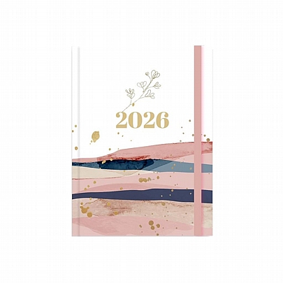 Ημερήσιο Ημερολόγιο με λάστιχο Versus 2026 - Contrast Flow (12x17) - Tesoro