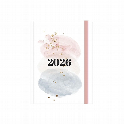 Ημερήσιο Ημερολόγιο με λάστιχο Versus 2026 - Design Circle (12x17) - Tesoro
