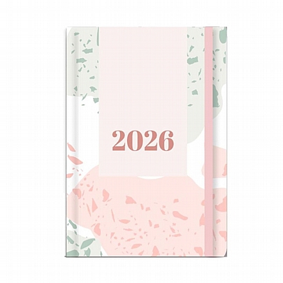 Ημερήσιο Ημερολόγιο με λάστιχο Versus 2026 - Bold Fragments (14x20) - Tesoro