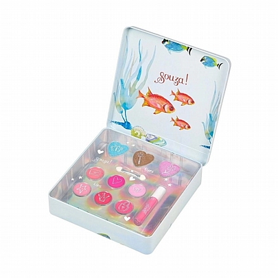 Σετ Μακιγιάζ σε Μεταλλική Κασετίνα - Mermaid - Souza