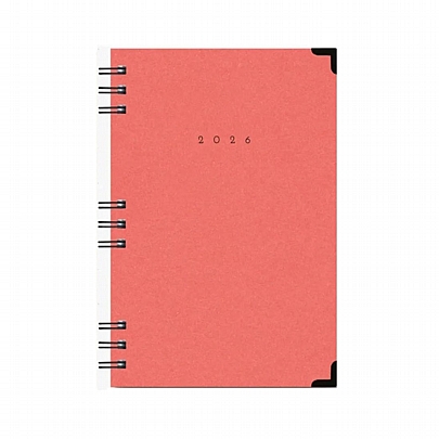 Ημερήσιο Ημερολόγιο Spiral Cotton 2026 - Terracota (14x21) - AdBook