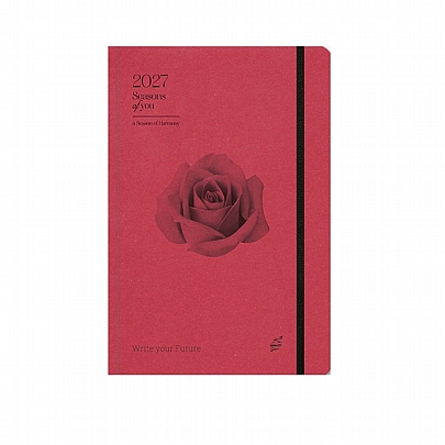 Ημερήσιο Ημερολόγιο με λάστιχο Seasons Of You 2027 - Cherry (14x21) - AdBook