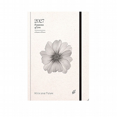 Ημερήσιο Ημερολόγιο με λάστιχο Seasons Of You 2027 - Soft Beige (14x21) - AdBook