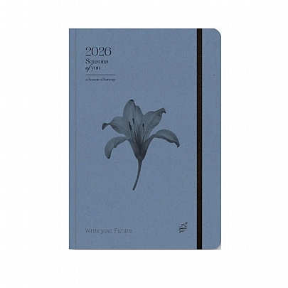 Ημερήσιο Ημερολόγιο με λάστιχο Seasons Of You 2026 - Lavender (14x21) - AdBook
