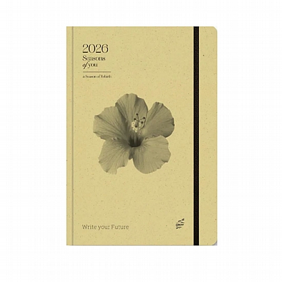 Ημερήσιο Ημερολόγιο με λάστιχο Seasons Of You 2026 - Olive (14x21) - AdBook