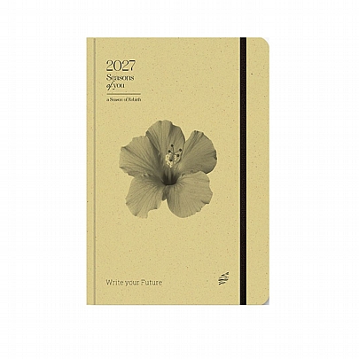 Ημερήσιο Ημερολόγιο με λάστιχο Seasons Of You 2027 - Olive (14x21) - AdBook