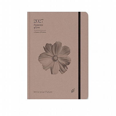 Ημερήσιο Ημερολόγιο με λάστιχο Seasons Of You 2027 - Almond (14x21) - AdBook