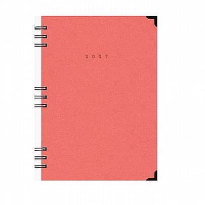 Ημερήσιο Ημερολόγιο Spiral Cotton 2027 - Terracota (17x25) - AdBook