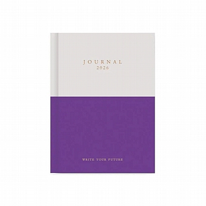 Ημερήσιο Ημερολόγιο 2026 Journal - Puprle (12x17) - AdBook