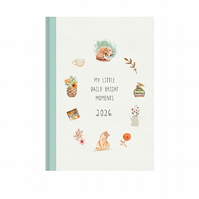 Ημερήσιο Ημερολόγιο Cosy 2026 - Cat (14x21) - AdBook