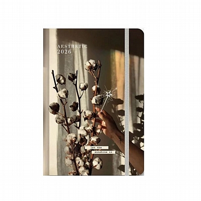 Ημερήσιο Ημερολόγιο με λάστιχο Aesthetic 2026 - Let The Sunshine (9x13) - AdBook Ημερήσιο Ημερολόγιο με λάστιχο Aesthetic 2026 - Let The Sunshine (9x13) - AdBook