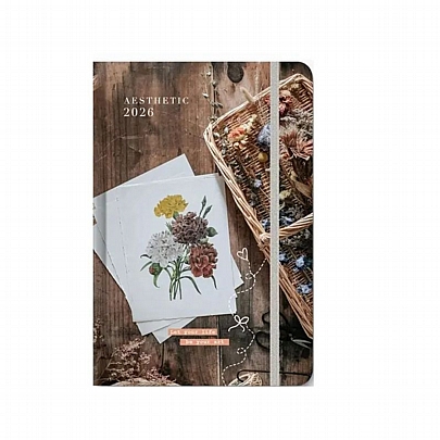 Ημερήσιο Ημερολόγιο με λάστιχο Aesthetic 2026 - Let your Life be your Art (9x13) - AdBook Ημερήσιο Ημερολόγιο με λάστιχο Aesthetic 2026 - Let your Life be your Art (9x13) - AdBook