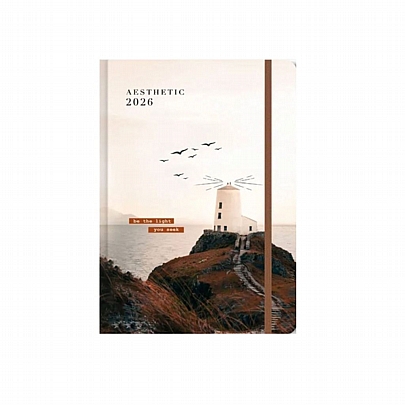 Ημερήσιο Ημερολόγιο 2026 Aesthetic - Lighthouse (12x17) - AdBook