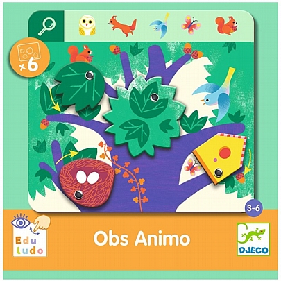 Εκπαιδευτικό παιχνίδι παρατήρησης - Ζωάκια - Djeco