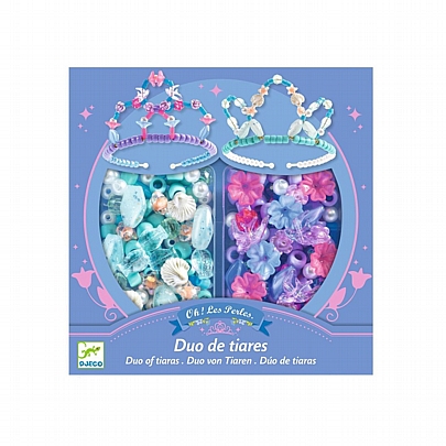 Oh! Les Perles: Φτιάχνω 2 Τιάρες με Διάφορες Χάντρες - Djeco