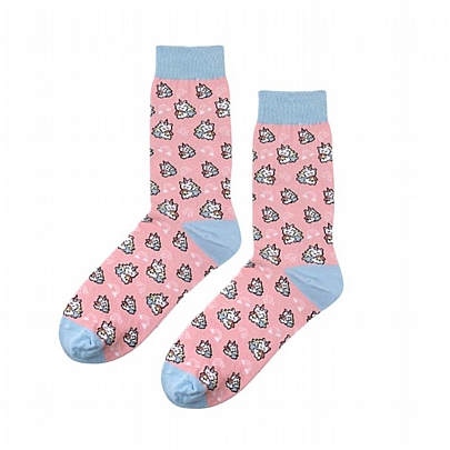 Βαμβακερές Κάλτσες - Raindow Unicorn (No.36-41) - iTotal