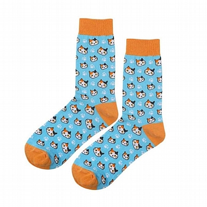 Βαμβακερές Κάλτσες - Orange Cat (No.36-41) - iTotal