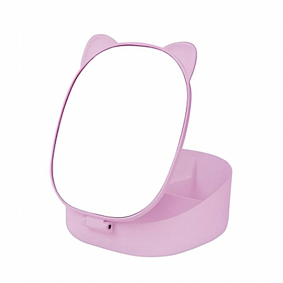 Αναδιπλούμενος Καθρέπτης Make Up & Κοσμηματοθήκη - Pastel Purple - iTotal