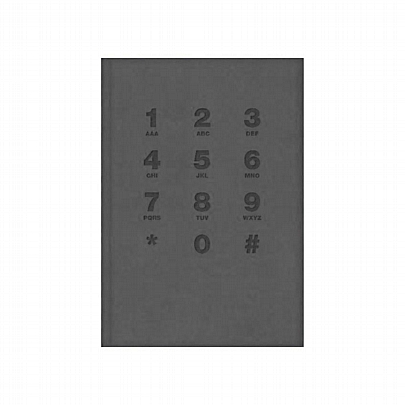 Τηλεφωνικό Ευρετήριο με Ανάγλυφο Εξώφυλλο - Grey (11x17) - The Writing Fields