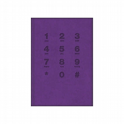 Τηλεφωνικό Ευρετήριο με Ανάγλυφο Εξώφυλλο - Purple (11x17) - The Writing Fields