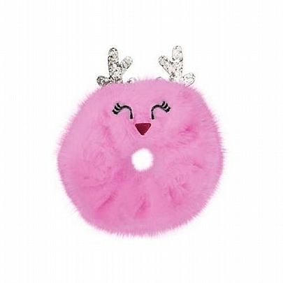 Λαστιχάκι Scrunchie για Μαλλιά Pink Reindeer (1τμχ.) - TrendHaus