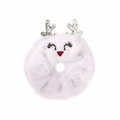 Λαστιχάκι Scrunchie για Μαλλιά White Reindeer (1τμχ.) - TrendHaus