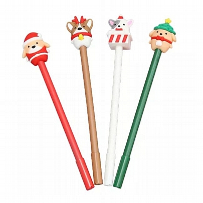 Στυλό Gel Christmas - Μπλε (0.5mm) - iTotal