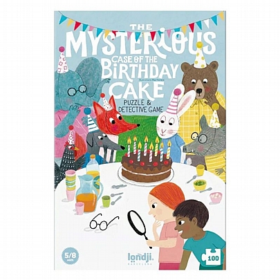 Παζλ Μυστηρίου - Η Μυστηριώδης Υπόθεση της Τούρτας Γενεθλίων (100κ.) - Londji Παζλ Μυστηρίου - Η Μυστηριώδης Υπόθεση της Τούρτας Γενεθλίων (100κ.) - Londji