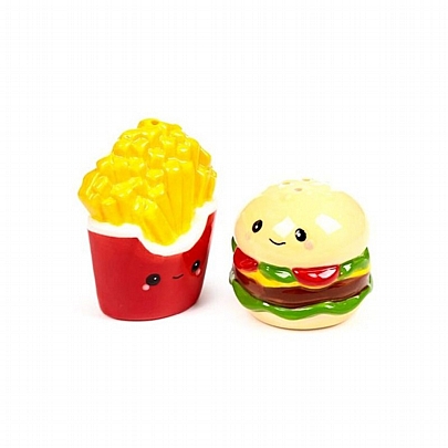 Κεραμικό Σετ Αλατοπίπερο - Hammy the Burger & Fries (2τμχ.) - Puckator