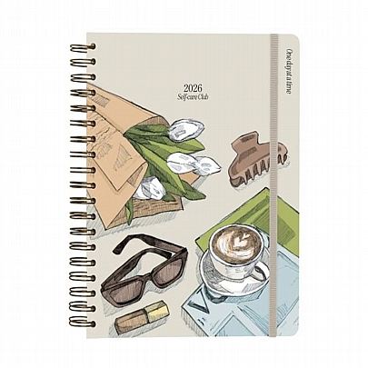 Εβδομαδιαίο Ημερολόγιο Σπιράλ 2026 - Self-Care Club (18x21.5) - Kokonote
