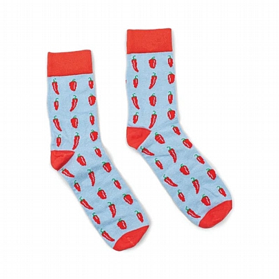 Βαμβακερές Κάλτσες σε Μεταλλικό Κουτάκι - Chillies (No.41-45) - Gentlemen's Hardware