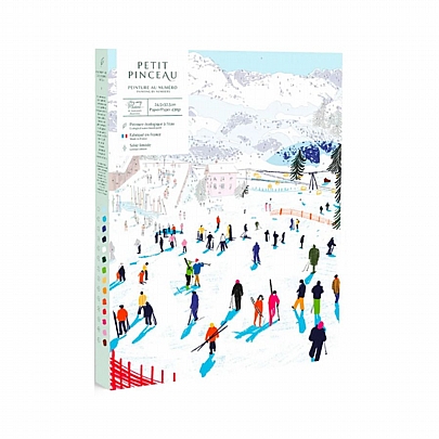 Ζωγραφική με Αριθμούς σε Καμβά - Skiing Among Mountains - La Petite
