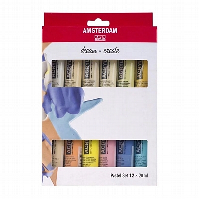 Ακρυλικά 12 Pastel χρωμάτων (12ml) - Talens Amsterdam