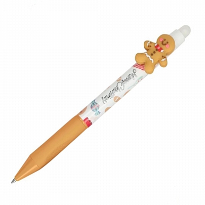 Στυλό που σβήνει με κουμπί Gingerbread - Μπλε (0.7mm) - Online