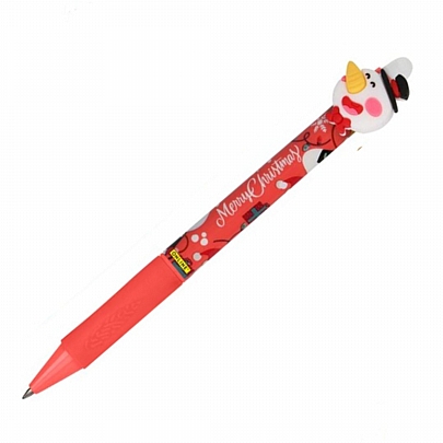 Στυλό που σβήνει με κουμπί Snowman - Μπλε (0.7mm) - Online