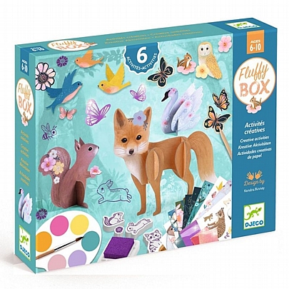 Κατασκευή με 6 δημιουργικές δραστηριότητες - Ζωάκια Δάσους - Djeco