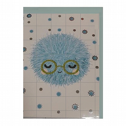 Ευχετήρια κάρτα με Φάκελο - Blue Monster (12x17) - Marpimar