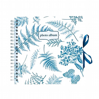 Άλμπουμ φωτογραφιών Σπιράλ - Blue Nature  (25x25) - Grupo Erik