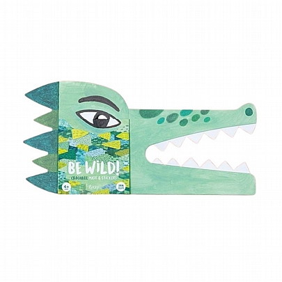 Be Wild!: Διακοσμώ Μάσκα με Αυτοκόλλητα - Crocodile - Londji