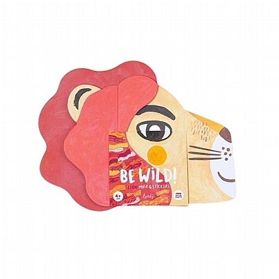 Be Wild!: Διακοσμώ Μάσκα με Αυτοκόλλητα - Lion - Londji