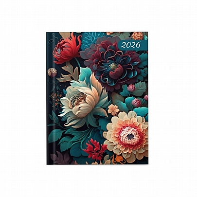 Ημερήσιο Ημερολόγιο Design 2026 - Flowers (12x17) - Maniakas