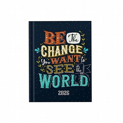 Ημερήσιο Ημερολόγιο Design 2026 - Be the change you want (12x17) - Maniakas Ημερήσιο Ημερολόγιο Design 2026 - Be the change you want (12x17) - Maniakas