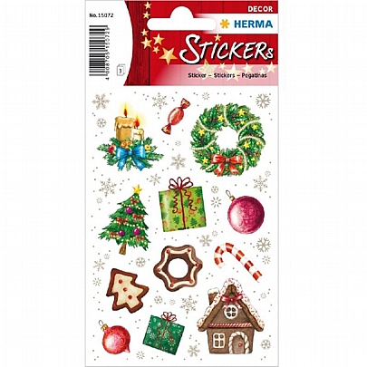 Χριστουγεννιάτικα Αυτοκόλλητα - Christmas Time (12τμχ.) - Herma