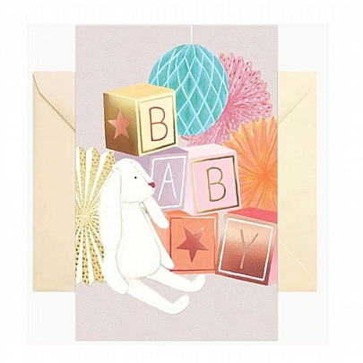 Ευχετήρια κάρτα με Φάκελο - Baby (12x17) - Chic·Mic Ευχετήρια κάρτα με Φάκελο - Baby (12x17) - Chic·Mic