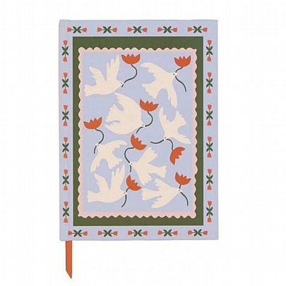 Σημειωματάριο Ριγέ με Σκληρό Εξώφυλλο - A Dopo Flower (15x20) - Designworks Ink