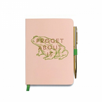 Σημειωματάριο ριγέ με Στυλό - Forget About It (11.5x16.5) - Designworks Ink