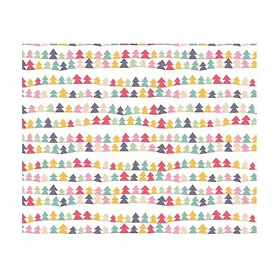 Χαρτί περιτυλίγματος - Christmas Colorful Trees (2m x 70cm) - Describo